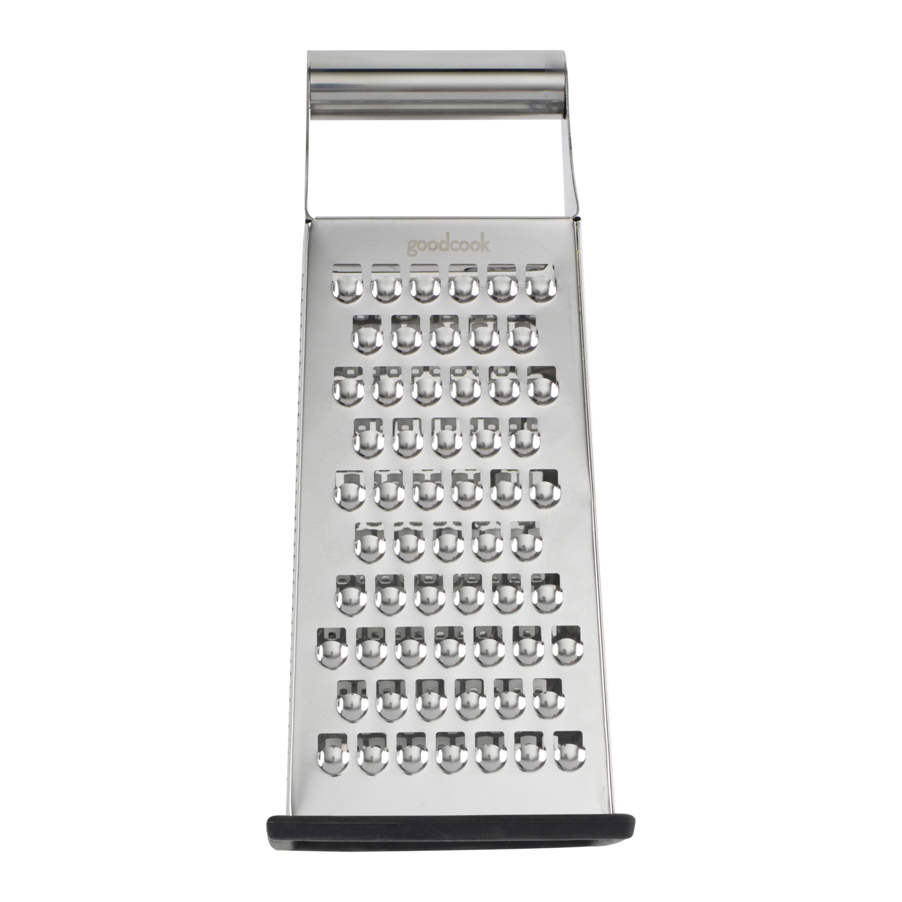Stainless Steel 4-Sided Box Grater with Non-Slip Base