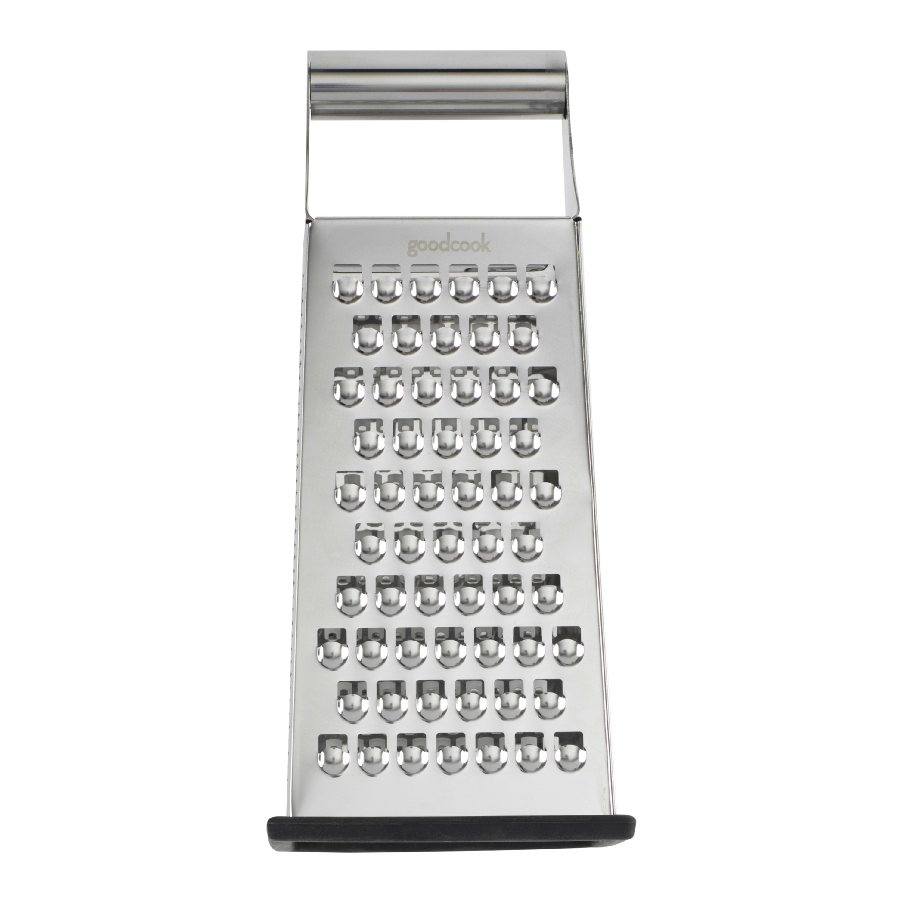 Stainless Steel 4-Sided Box Grater with Non-Slip Base