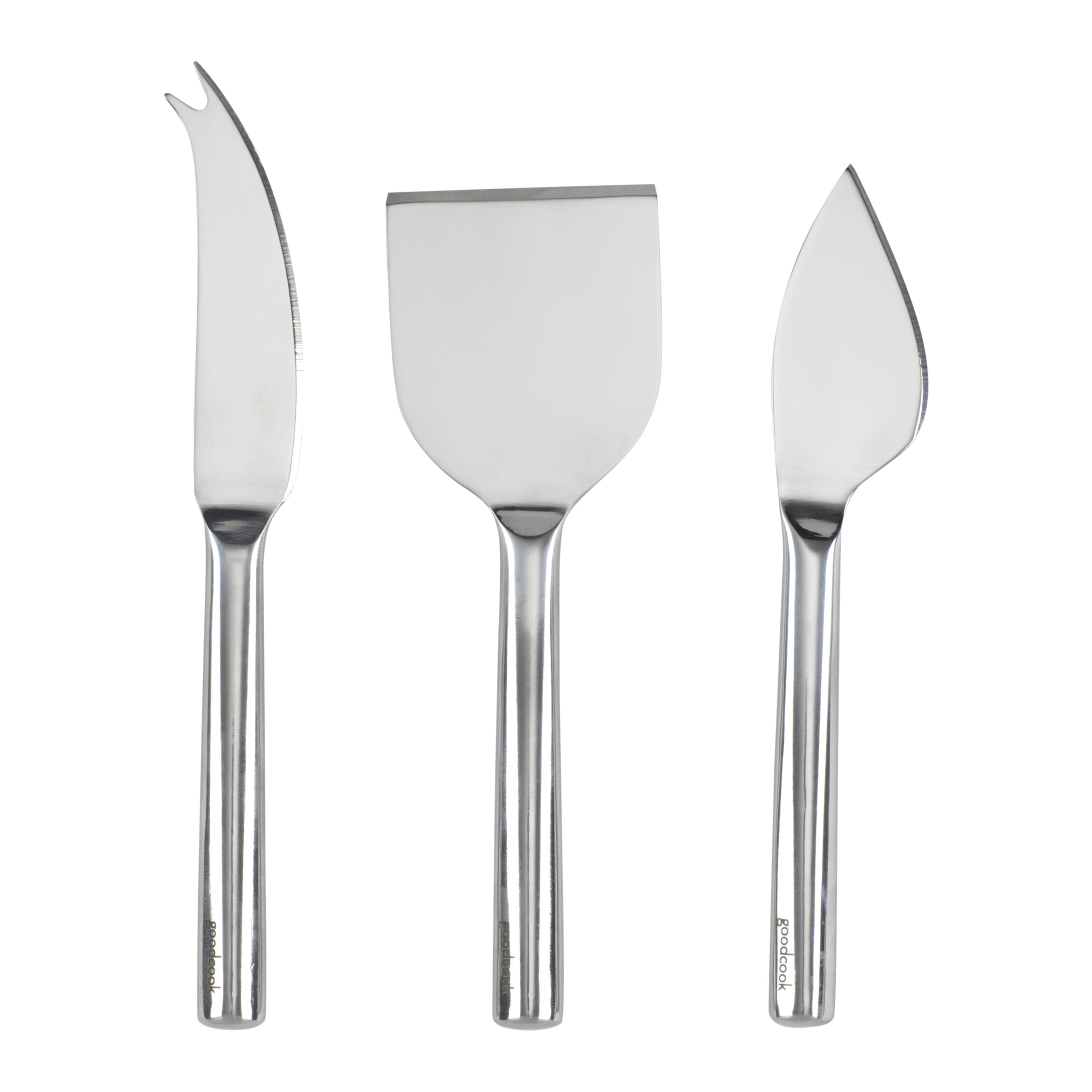 GoodCook 3pc Set for Soft and Hard Cheeses Serve