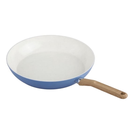GoodCook Healthy Ceramic Titanium-Infused 12” Fry Pan, Light Blue