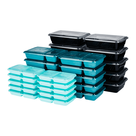 GoodCook Meal Prep 30 Count Assorted Food Storage Container Set With Lids, BPA Free
