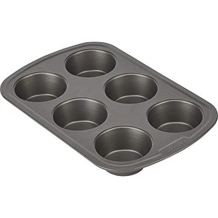 GoodCook Non Stick Steel Muffin Pan, 6 Cup, 2 Pack