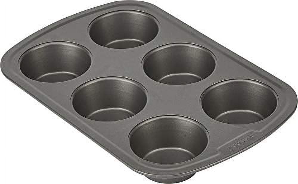 Michael Graves Design Non-Stick 12 Mini Cup Carbon Steel Muffin Pan, Indigo, FOOD PREP