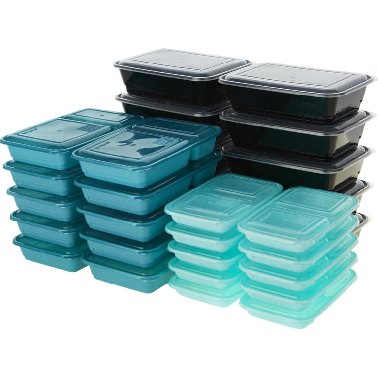 GoodCook® Meal Prep Two-Compartment Food Storage Containers - Turquoise, 10  pk - Kroger
