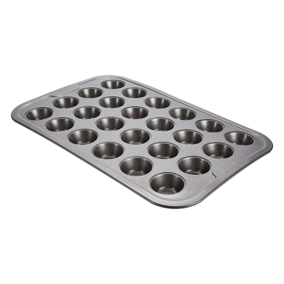 GoodCook Nonstick Steel Mini Muffin Pan , 24 cup, Gray