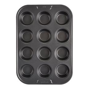 GoodCook PRO Nonstick Steel 12 Cup Muffin Pan Gray
