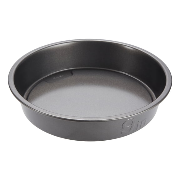 GoodCook Nonstick Steel Round Cake Pan, 9", Gray