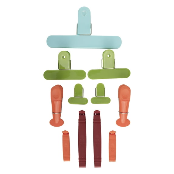 GoodCook PROfreshionals 11-Piece Plastic Bag Clips Set, Multicolor