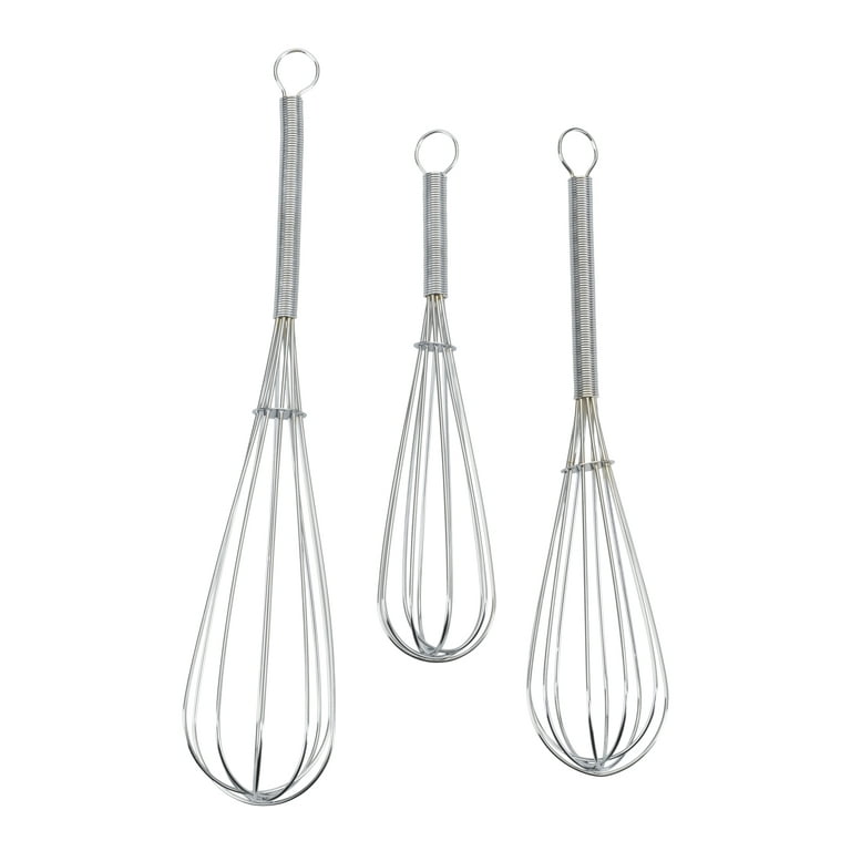 Kitchen Whisk 3-Piece Set, Stainless Steel Wire Balloon Whisk Utensil –  Chef Pomodoro