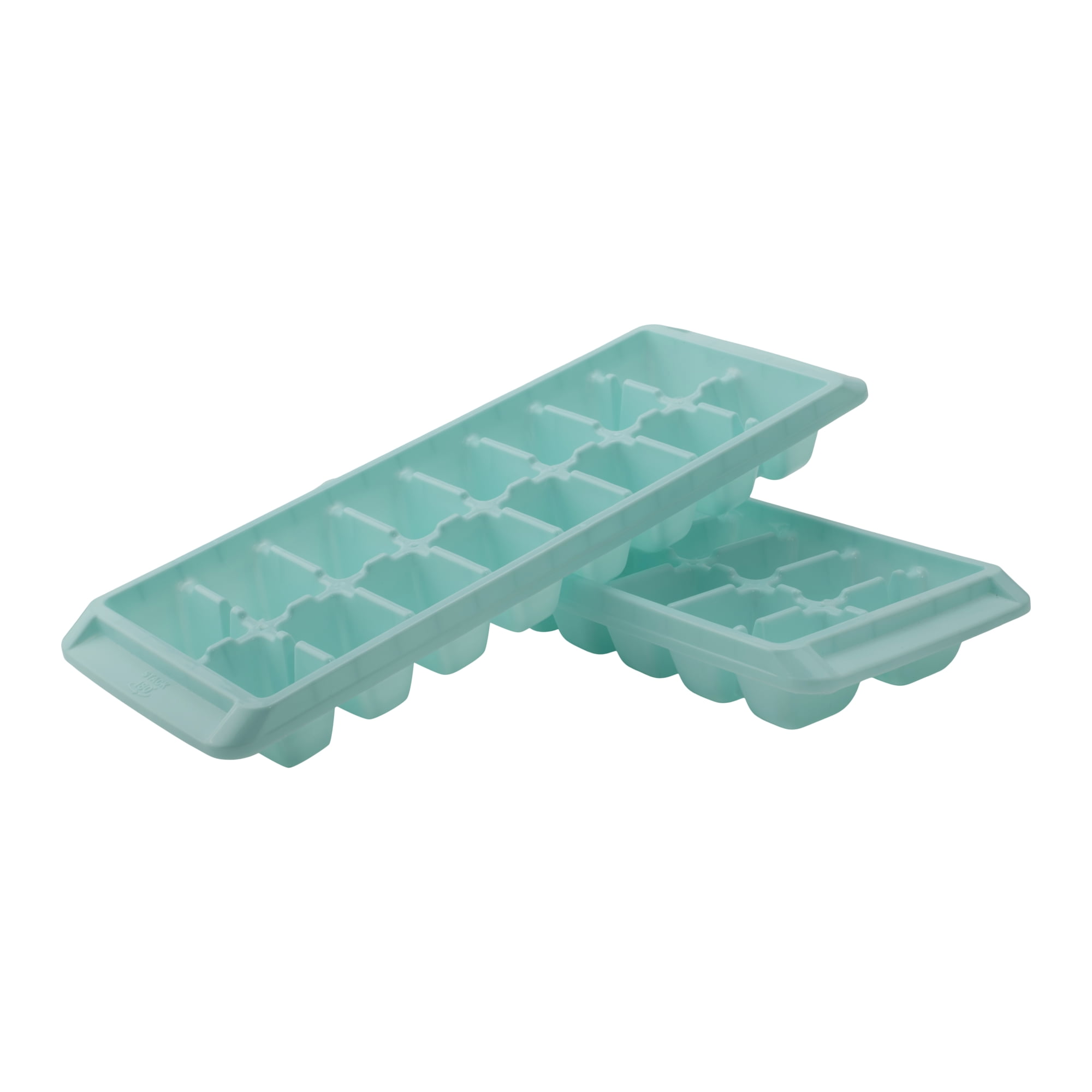 Pack of 2 Plastic Ice Cube Trays