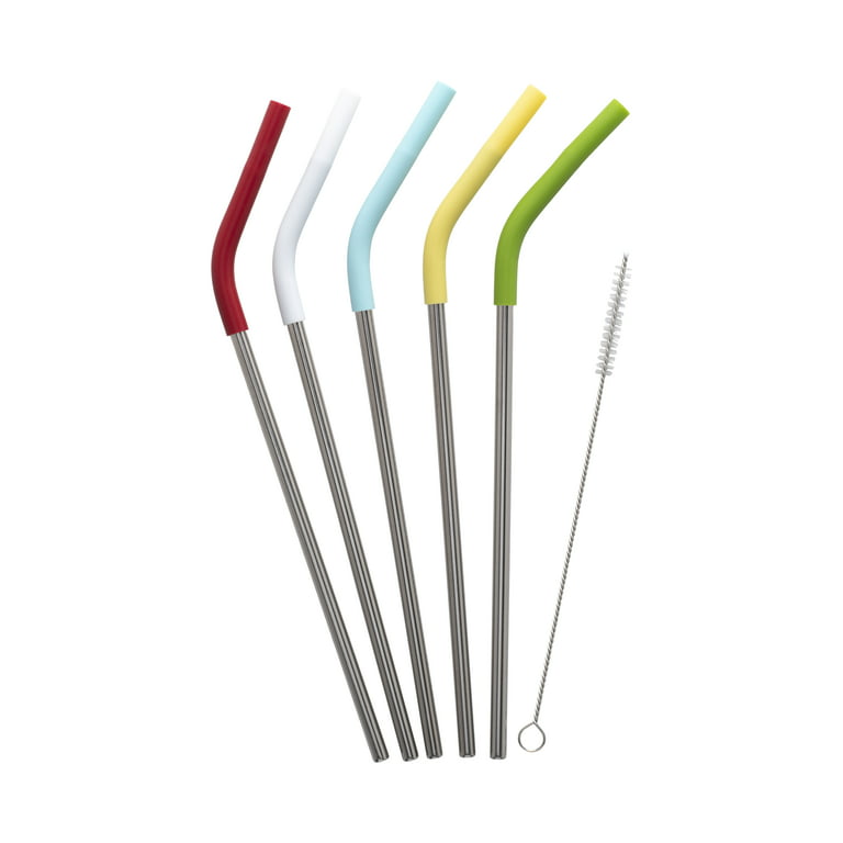 Reusable Plastic Straws With Cleaning Brush Perfect - Temu