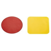 GoodCook Pack of 2 Non-Slip Grip Rubber Pad Jar, Lid, and Bottle Cap Openers, Red/Yellow