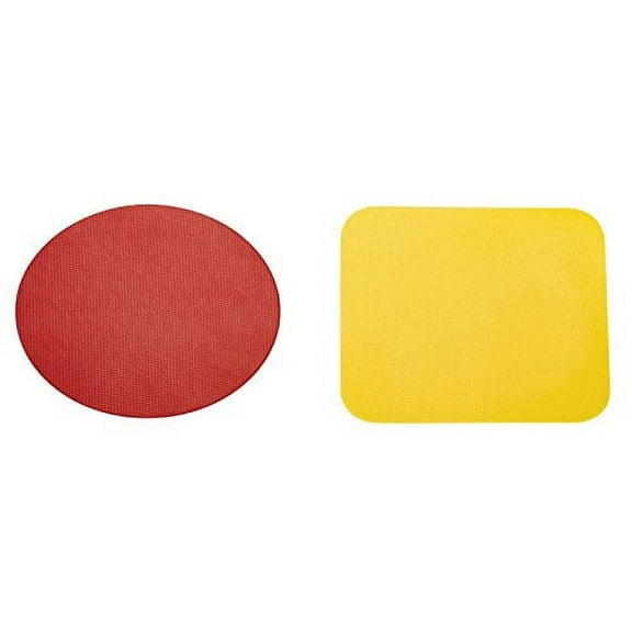 GoodCook Pack of 2 Non-Slip Grip Rubber Pad Jar, Lid, and Bottle Cap Openers, Red/Yellow