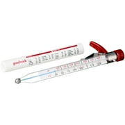 GoodCook Precision Candy and Deep Fry Thermometer with Clear/Red Storage Sleeve