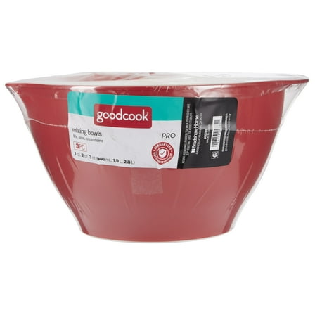 GoodCook Pro 3pc Mixing Bowl Set