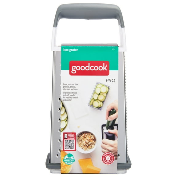 GoodCook Pro 4-Sided 9.5 inch Box Grater, Stainless Steel Blades With Collection Cup Included