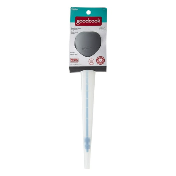 GoodCook Pro Baster with Silicone Cleaning Brush Oval Shaped Basting Tip