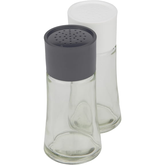 GoodCook Pro Salt & Pepper Shaker Set, Durable Glass 2oz Easy Grip 2 Piece Set