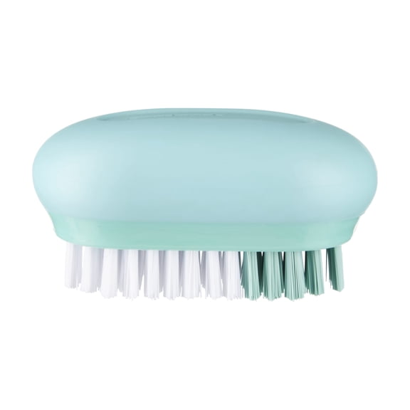 GoodCook Pro Veggie Brush, Firm White & Soft Mint Bristles, Ergonomic Non-Slip Handle