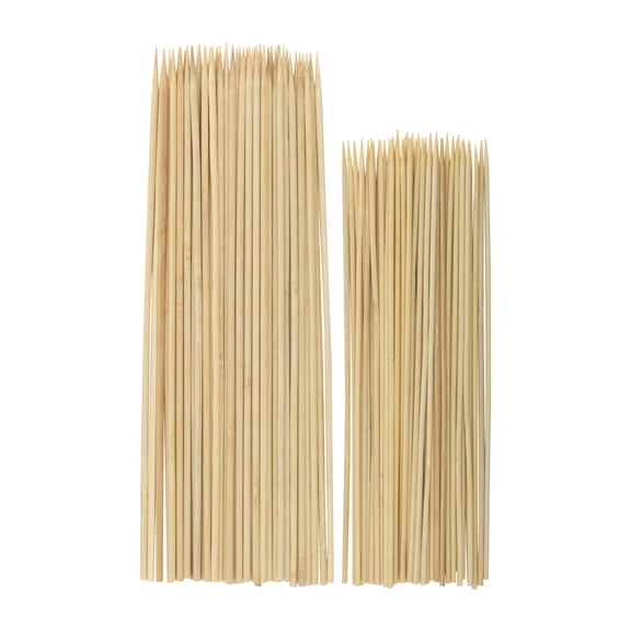 GoodCook ProFreshionals 100 pc Bamboo Skewer Set for BBQ and Kebab, 2 sizes 10" and 12"