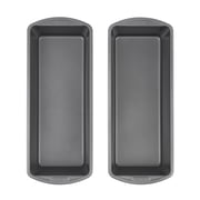GoodCook Set of 2 Extra Large 13'' x 5'' Nonstick Steel Bread Loaf Pans, Cakes, Dishwasher Safe, Gray