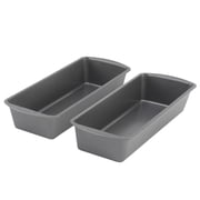 GoodCook Nonstick Loaf Pan 13 x 5-Inch Extra-Large Heavy-Duty Steel Bakeware with Easy-Clean Non-Stick Coating, Oven & Dishwasher Safe Pan for Meatloaf Breads Cakes Lasagnas & More, Set of 2, Gray