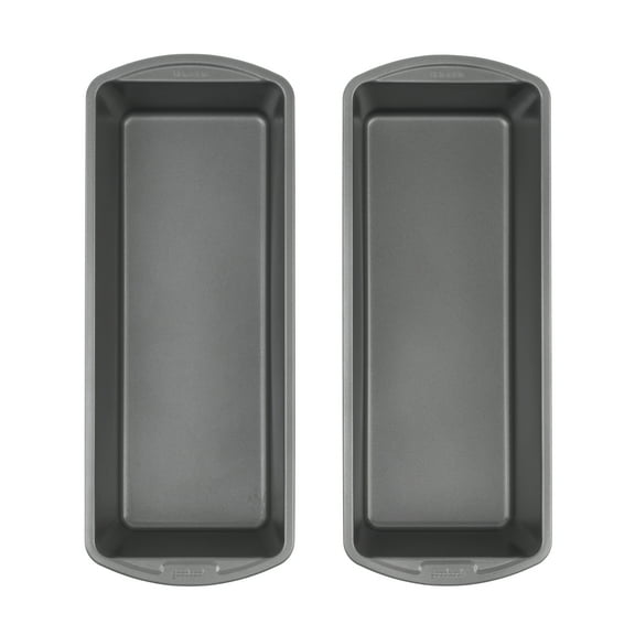 GoodCook Set of 2 Extra Large 13'' x 5'' Nonstick Steel Bread Loaf Pans, Gray