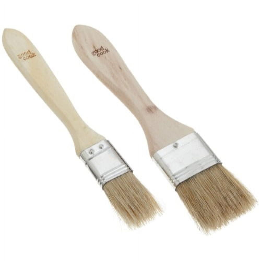 Pastry Tek Natural Wood Pastry / Basting Brush 4-Piece Set - with Boar  Bristles - 1 count box