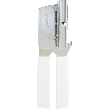GoodCook Stainless Steel Manual Compact Can Opener, Silver and White