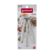 GoodCook Textured Metal Kitchen Nutcracker With Hinged Handles and Two Picks, 8.7-Inch, Silver