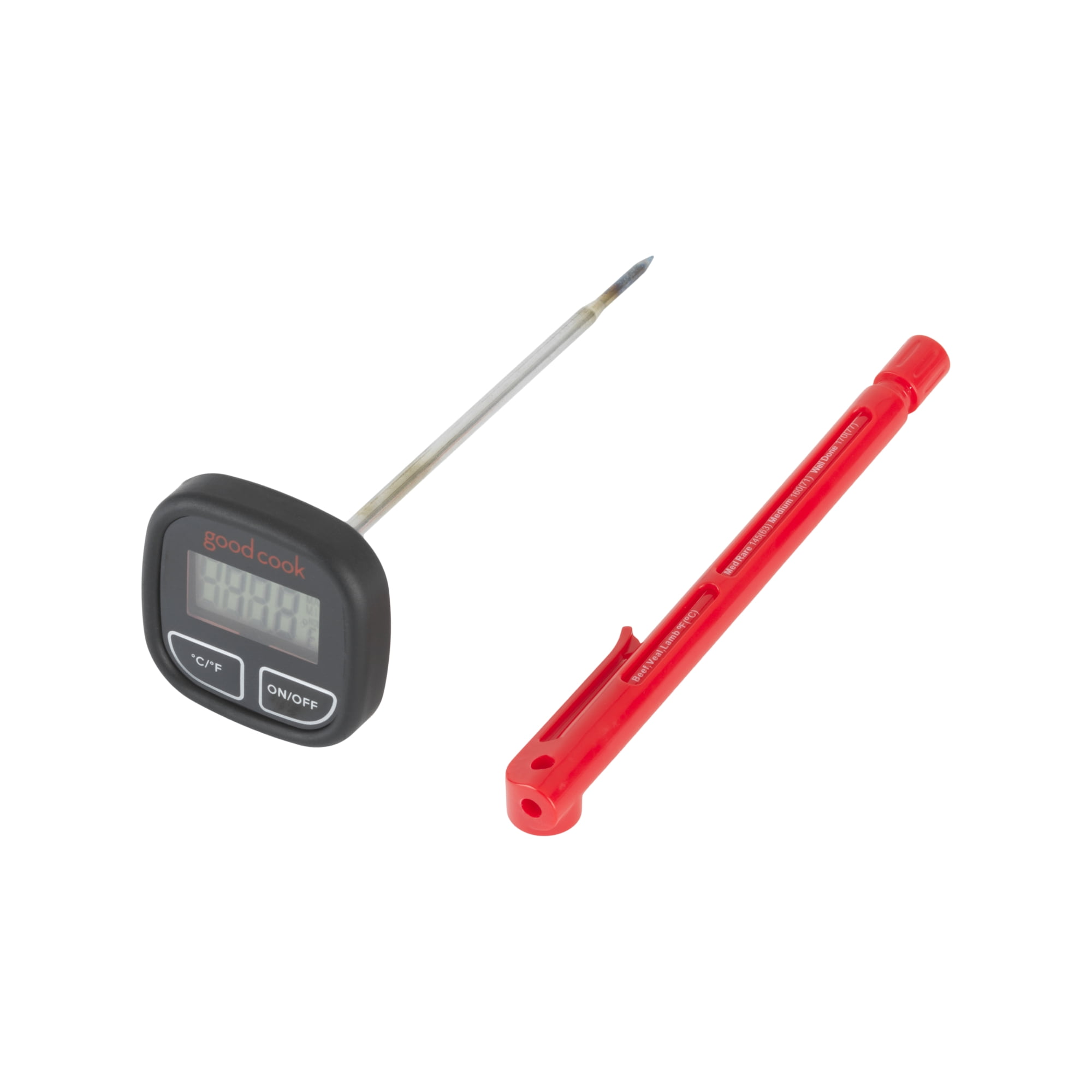 GoodCook Digital Instant Read Meat Thermometer with Protective Sleeve