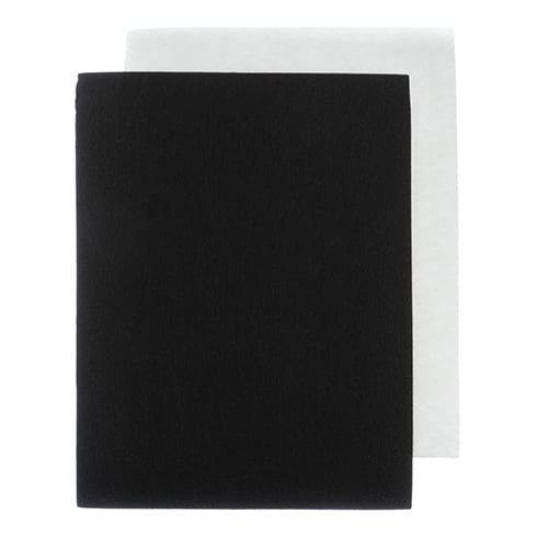 GoodFelt Beading Foundation 1.5mm 8.5x11in, 100pcs, Black and White