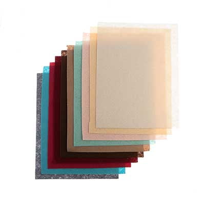 GoodFelt Beading Foundation 1.5mm 8.5x11in, 100pcs, Natural Assorted Colors