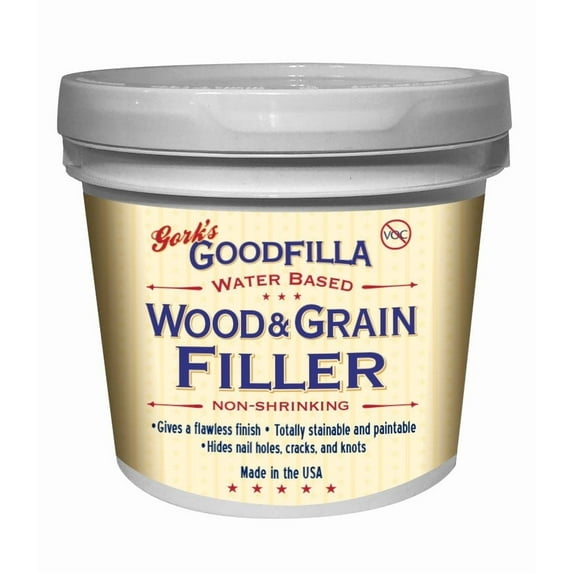 GoodFilla Heavy-Body Water-Based Wood & Grain Filler, ALDER, GALLON
