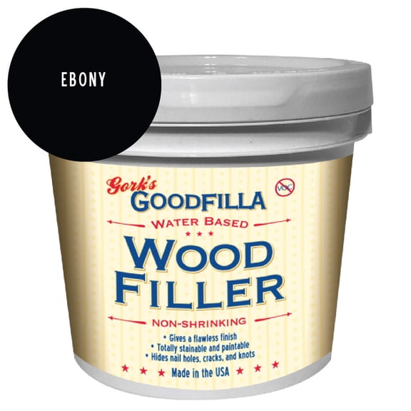 GoodFilla Water-Based Wood Finish, Ebony, Gallon