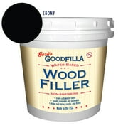 GoodFilla Water-Based Wood and Grain Filler, Ebony, Quart