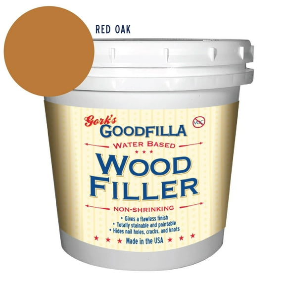 GoodFilla Wood and Grain filler, Red Oak, Quart, 4lbs