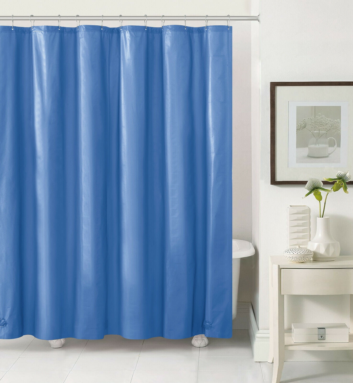 GoodGram Basic Shower Curtain Liner, PEVA, Mold & Mildew Resistant