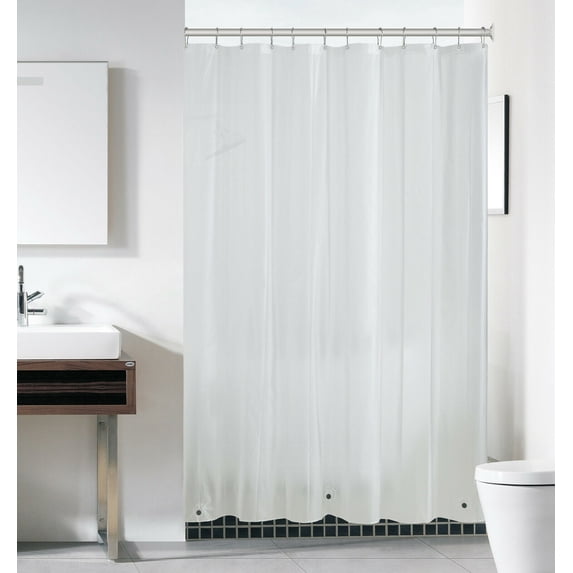 GoodGram Basic PEVA Non-Toxic, Mold & Mildew Resistant Lightweight Water Resistant Vinyl Shower Curtain Liner - Assorted Colors