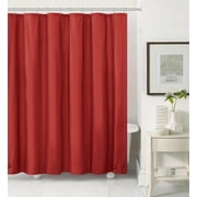 GoodGram® Basics PEVA Non-Toxic, Mold & Mildew Resistant Lightweight Water Resistant Vinyl Shower Curtain Liner - Red
