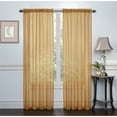 thumbnail image 1 of GoodGram Contemporary Solid Print Rod Pocket Sheer Curtains, 54” x 84” (2 Panels), 1 of 1