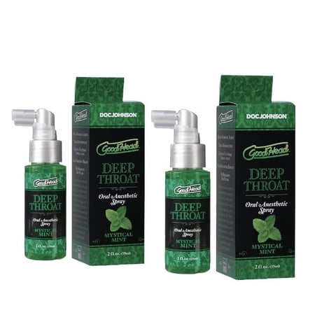 GoodHead Deep Throat Spray- Mystical Mint 2oz (Pack of 2)