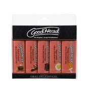 GoodHead Oral Delight Gel Water Based Flavored Lubricant 1oz - Desserts (5 Pack)