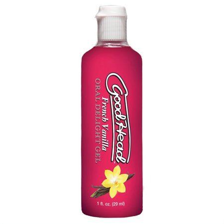 GoodHead Oral Delight Gel, Water Based Flavored Personal Lubricant, French Vanilla 1 oz
