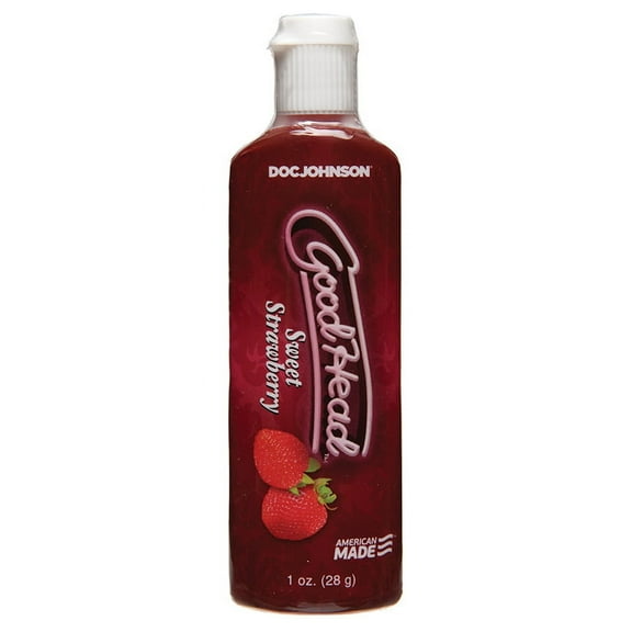 GoodHead Oral Delight Gel, Water Based Flavored Personal Lubricant, Strawberry 1 oz