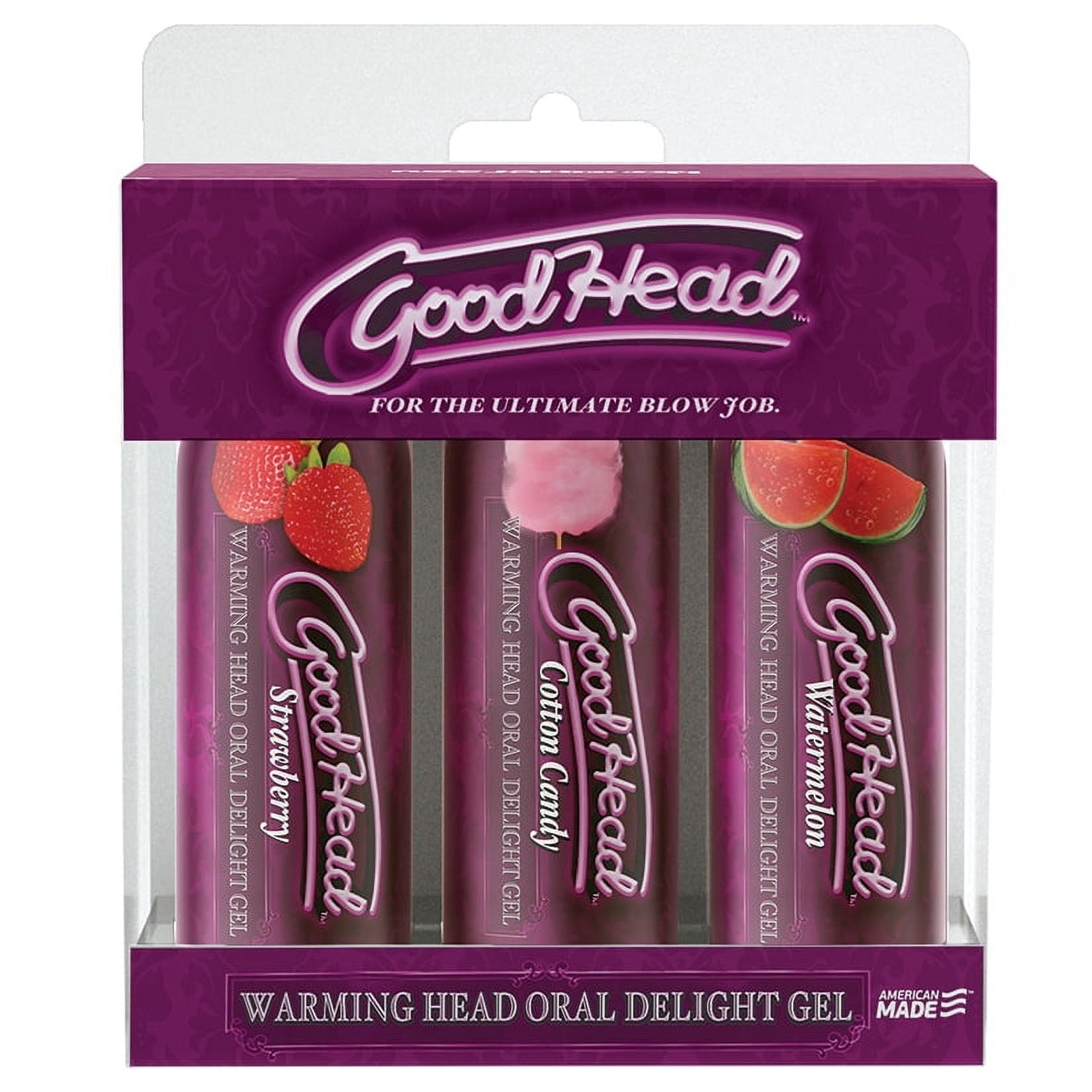 Doc Johnson GoodHead Warming Oral Delight Gel, Water-Based, Edible