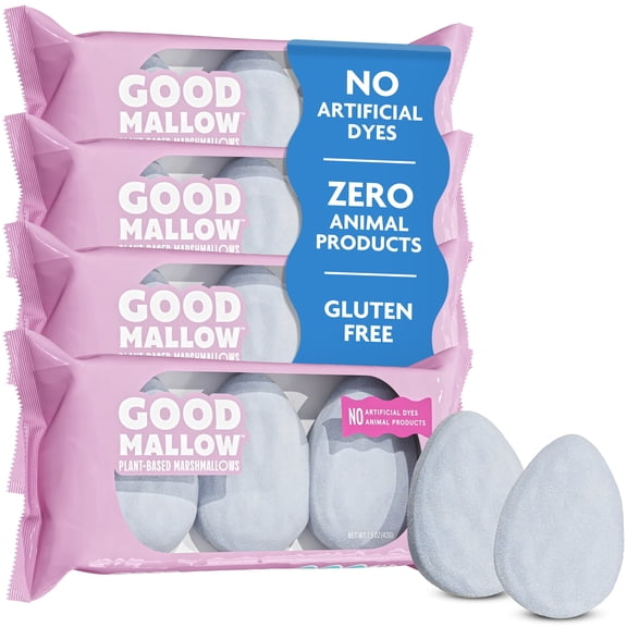 GoodMallow Plant-Based Marshmallow Eggs 100% Vegan Gluten & Gelatin Free