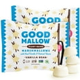 thumbnail image 1 of GoodMallow Vegan Marshmallows - BDF32 Large Kosher Halal Gluten Dairy Healthy- Natural Gelatin Marshmallows for Hot Chocolate, Smores, Baking - Nothing Artificial (White Vanilla) (Pack of 2), 1 of 3