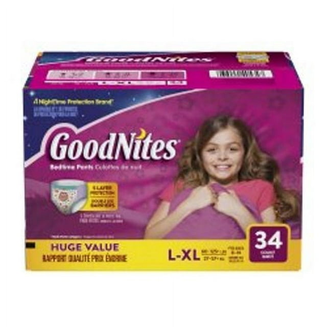 GoodNites® Absorbent Underwear, Large / X-Large, 34/Case (1074573_CS)