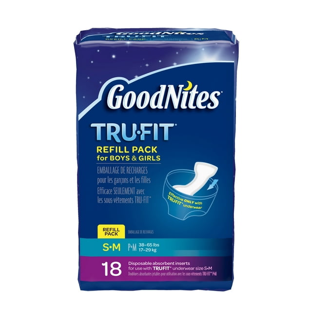 GoodNites TruFit Disposable Absorbent Inserts for Boys & Girls Refill Pack